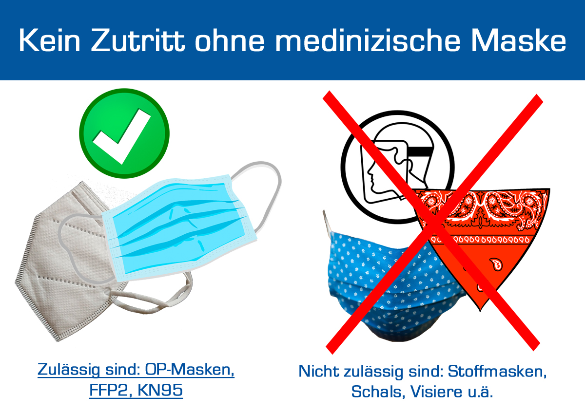 Maskenhinweis Bauzentrum Hofacker